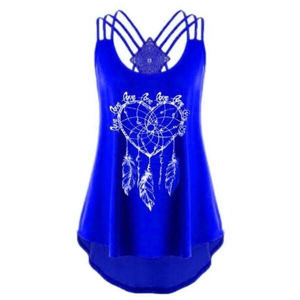 CUCUHAM Fashion Women O-Neck Sleeveless Cold Shoulder Cat Pattern Print Crop Tank Top CUCUHAM Fashion Women O-Neck Sleeveless Cold Shoulder Cat Pattern Print Crop Tank Top